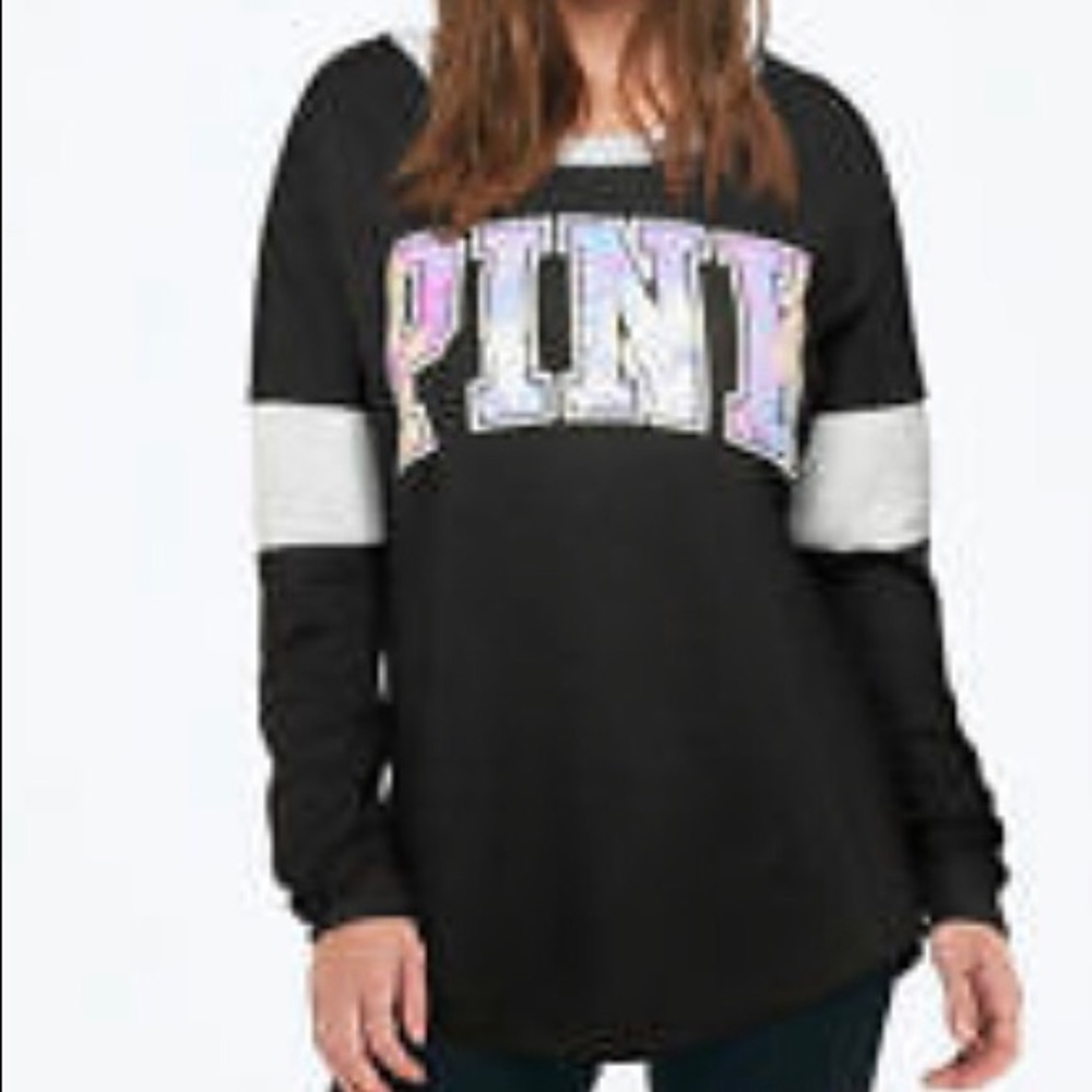 Victoria Secret Pink Bling Long Tee XL